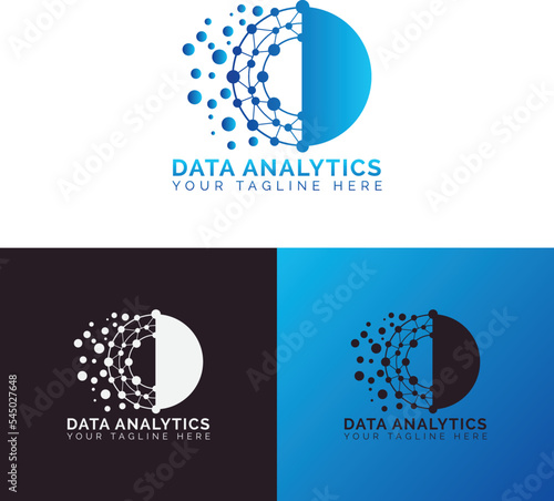 Data  Analytics Logo With White Background