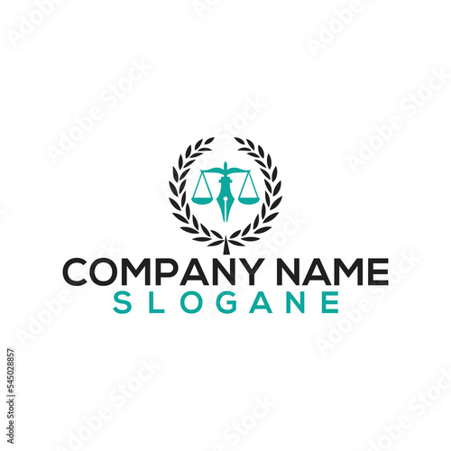 Law sign logo design with vector format.