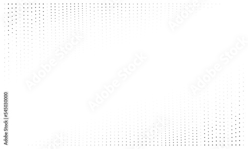 Halftone dots on white background