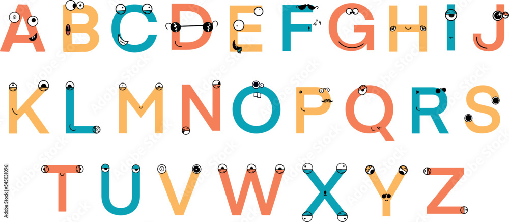 ABC Colorful Letters