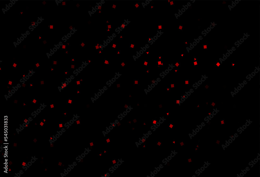 Dark Red vector template with crystals, circles, squares. Dark Red vector template with crystals, circles, squares.