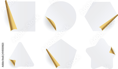 Curled paper corners