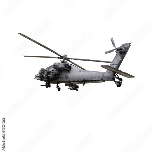 Fototapeta Naklejka Na Ścianę i Meble -  military attack helicopter isolated