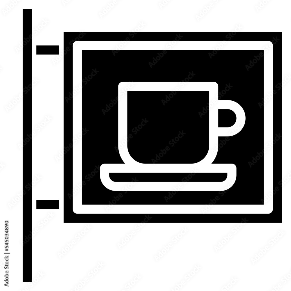 coffee-shop-sign-glyph-icon-stock-vector-adobe-stock