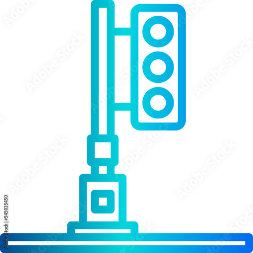 Traffic light_2 gradient line icon