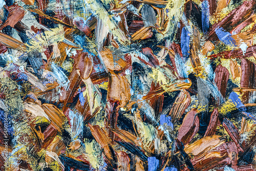 vibrant multicolored brush strokes on canvas. abstract artistic background.