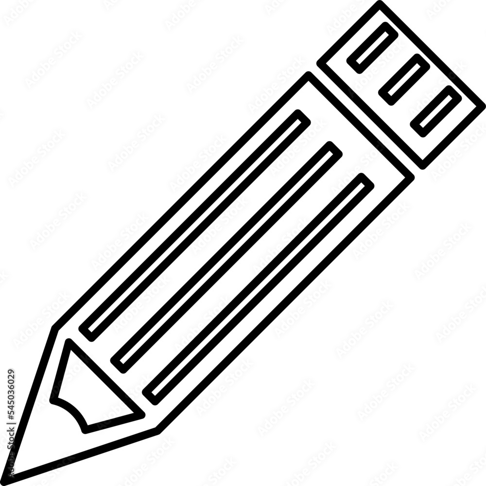 pencil icon vector trendy style vector design on white..eps