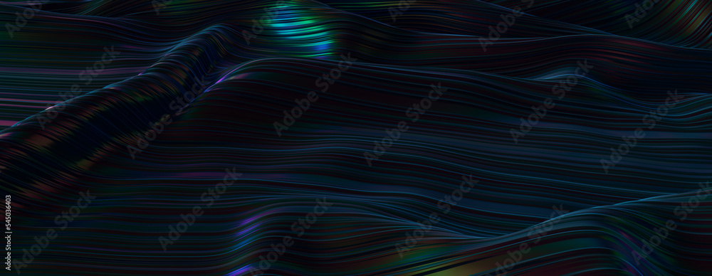 © RocknRoller Studios - Colorful Liquid with Ripples and Swirls. Dark Smooth Wallpaper.