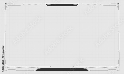 Futuristic vector hud interface screen design