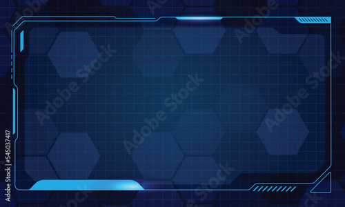 Futuristic hud interface screen design