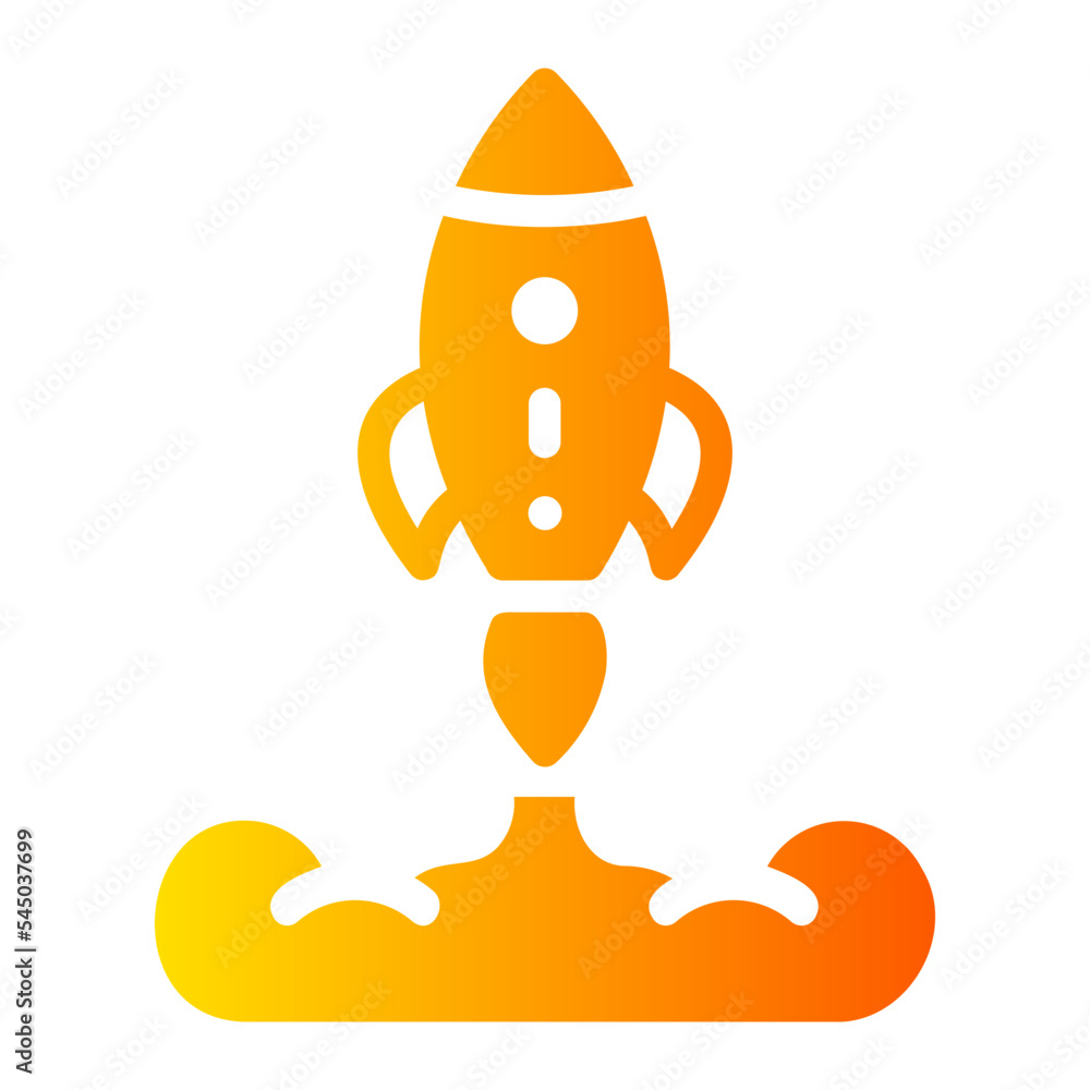 Obraz premium startup gradient icon