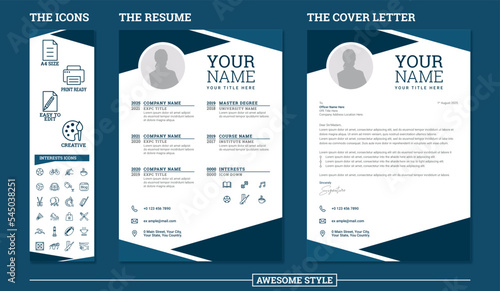 Clean Resume/CV Template with Cover Letter