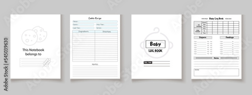 Kdp interior log book planner template