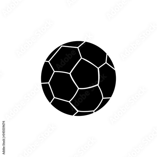 Soccer ball silhouette vector