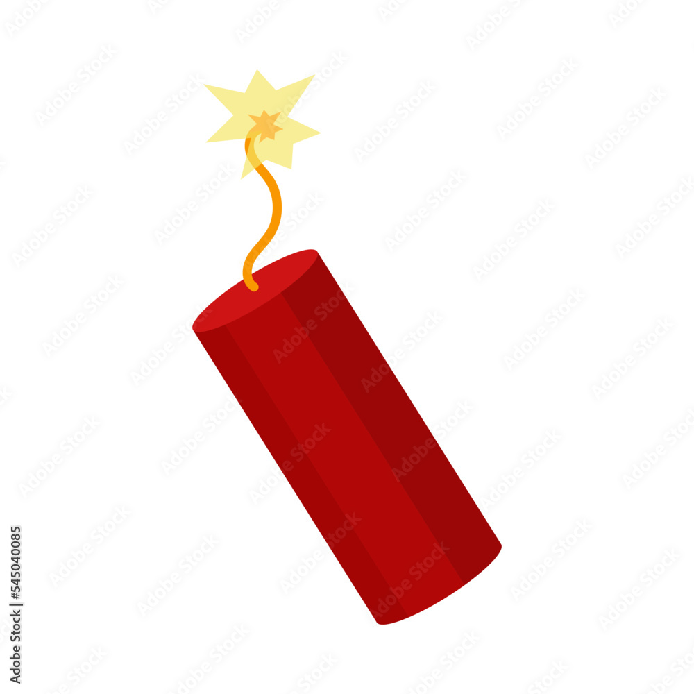 Mining lit dynamite vector illustration. Clipart wiith detonator and ...