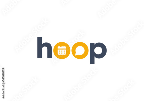 abstract hoops logo design templates