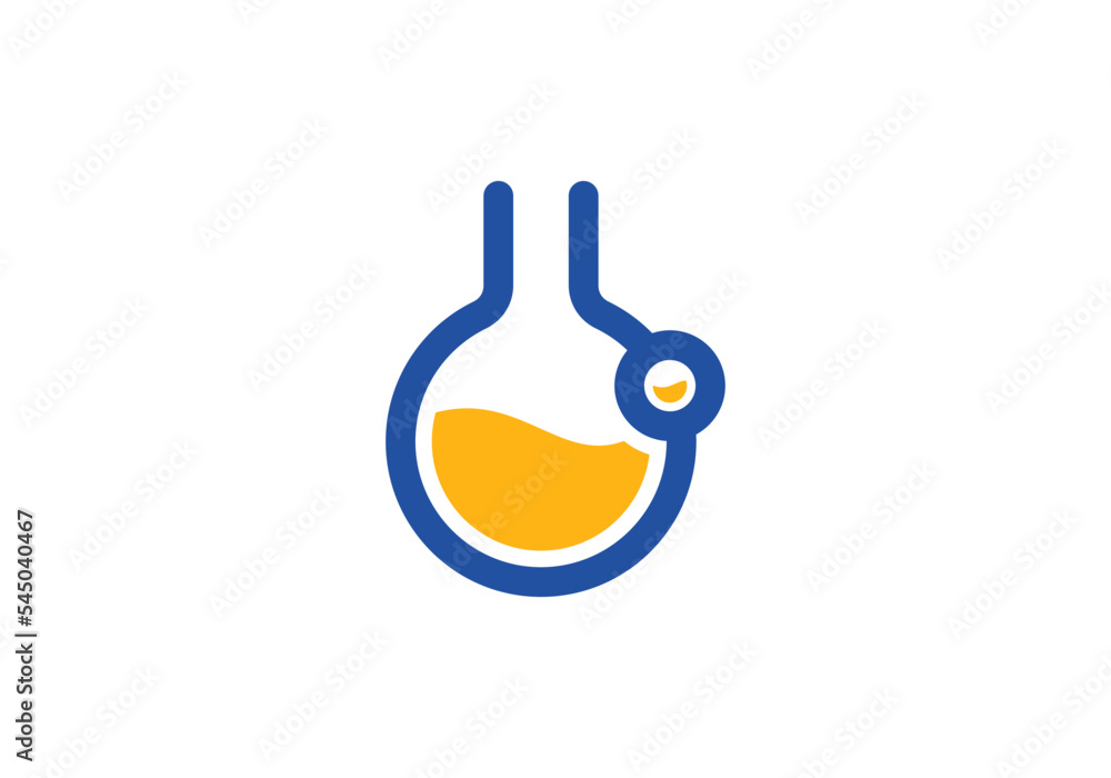 science lab logo design templates Stock Vector | Adobe Stock