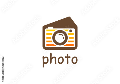 camera cake logo design templates