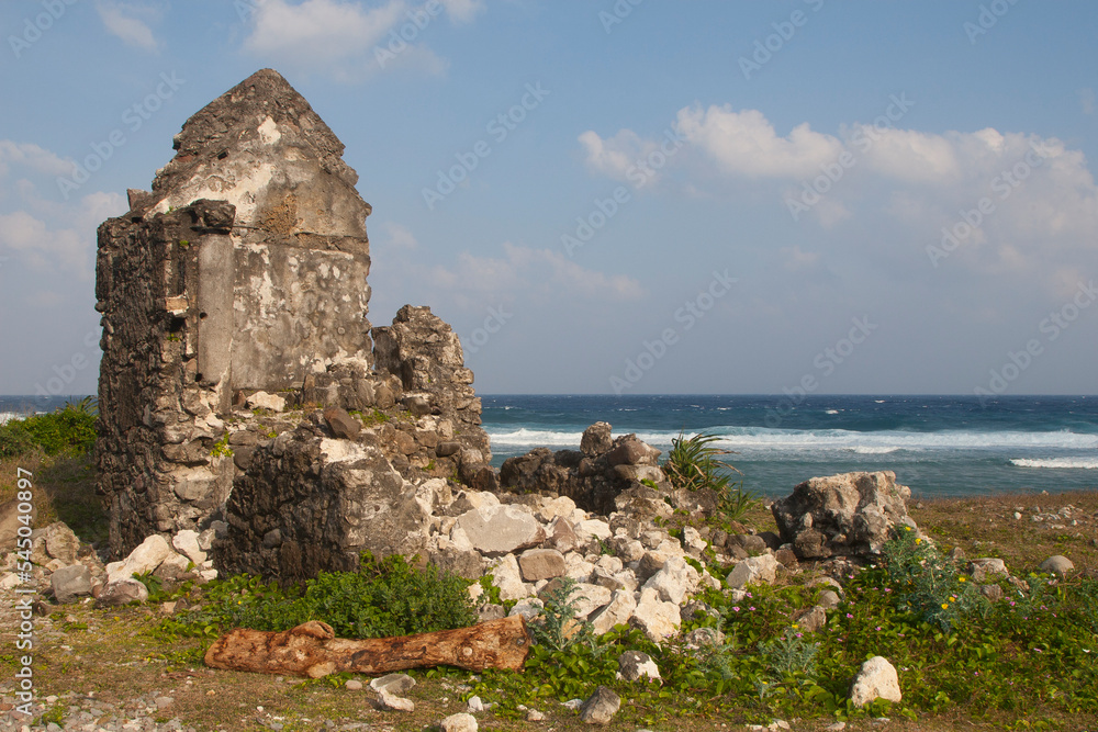 Ruins of an old stone house at Batanes, Philippines