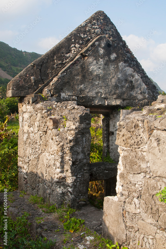 Ruins of an old stone house at Batanes, Philippines Ruins of an old stone house at Batanes, Philippines