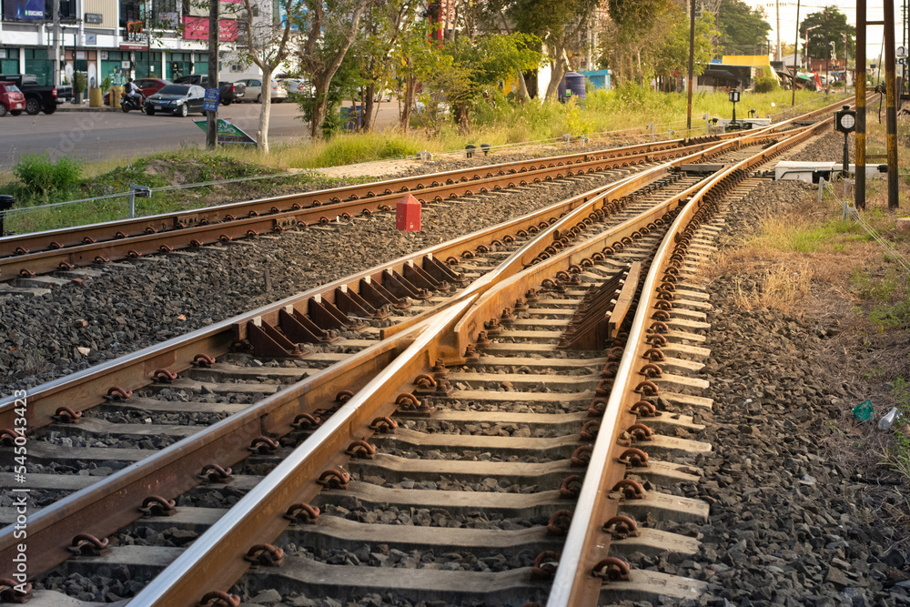 Fototapeta premium railway in the countryside