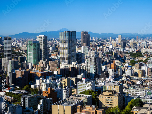 Tokyo central area city view at daytime.
