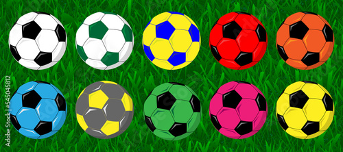 colorful balls on grass