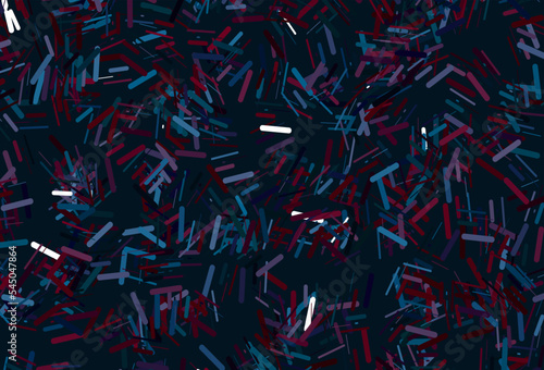Dark pink, blue vector texture with colorful lines.