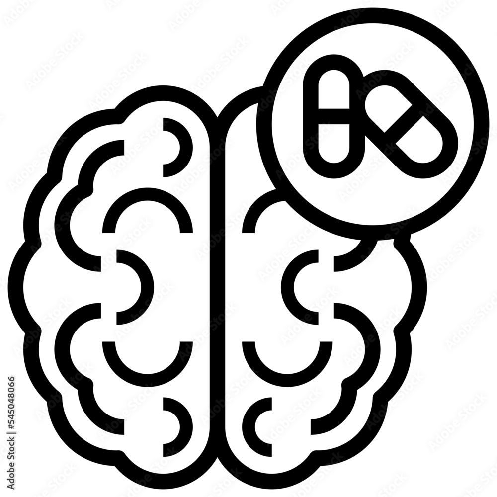 vitamins_brain line icon,linear,outline,graphic,illustration vitamins_brain line icon,linear,outline,graphic,illustration