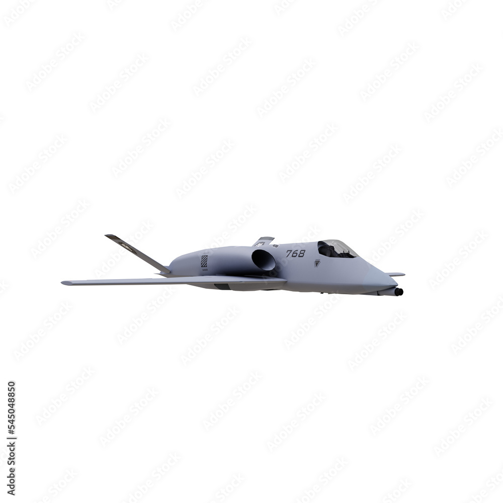 Futuristic jet isolated Futuristic jet isolated