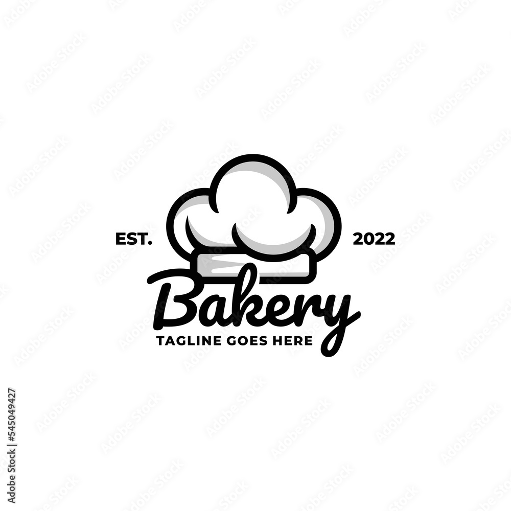 Bakery chef logo design vector Bakery chef logo design vector