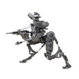 mech robot with operator