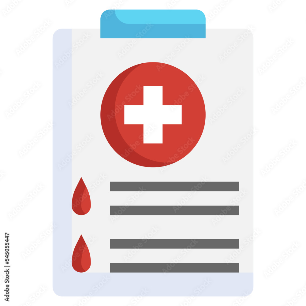 Obraz premium Blood donatio_report line icon,linear,outline,graphic,illustration