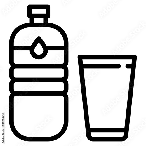 water bottle beverage drink icon