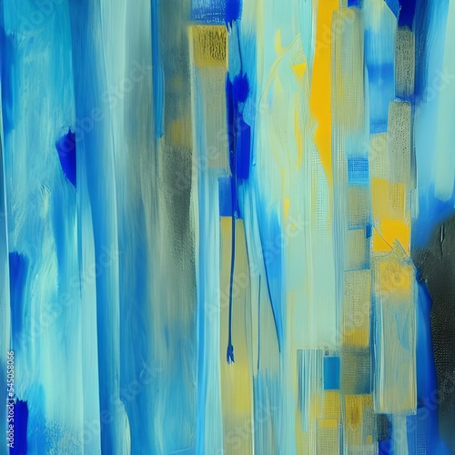 Blue Abstract Painting 