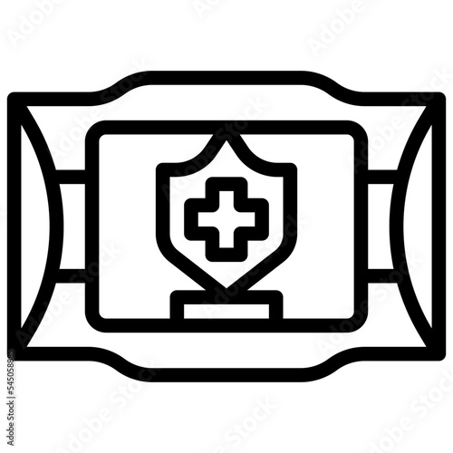 Alcohol wipes line icon,linear,outline,graphic,illustration