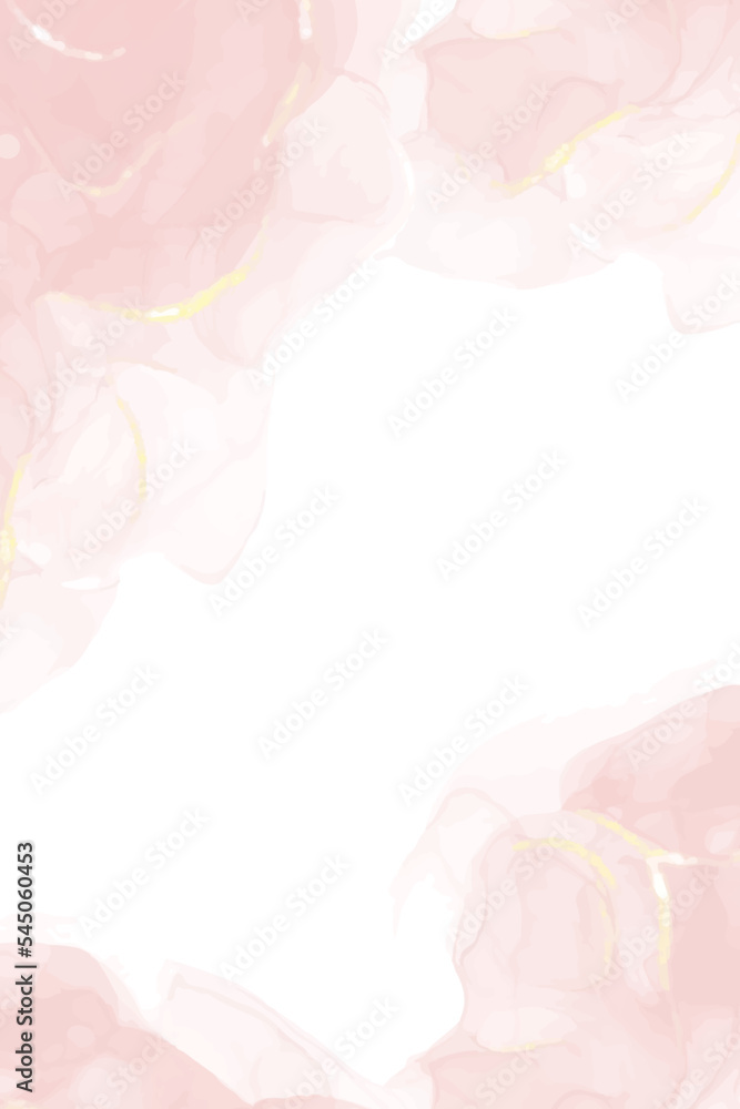Pink Peach Abstract Watercolor Background