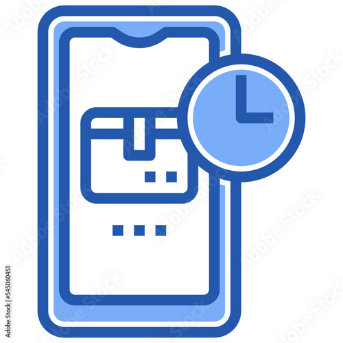 delivery tracking app line icon,linear,outline,graphic,illustration