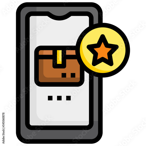 delivery favorites line icon,linear,outline,graphic,illustration