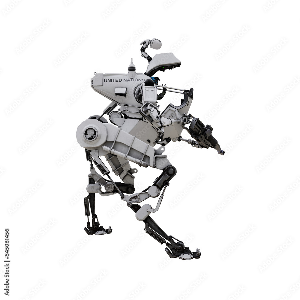 mech robot with operator mech robot with operator