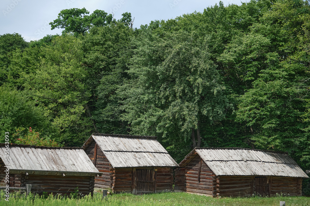 Obraz premium wooden houses in Ukraine