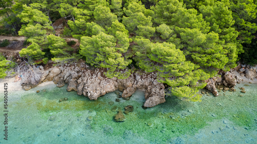 Croatia Beach Biloševac Dalmatia region of Croatia