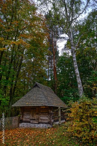 wooden houses in Ukraine