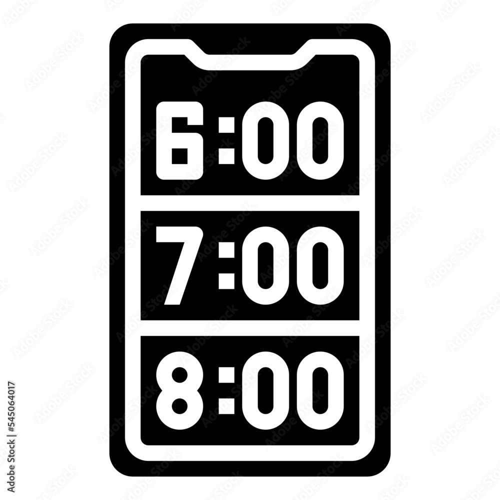 Alarm Clock glyph icon,linear,outline,graphic,illustration Alarm Clock glyph icon,linear,outline,graphic,illustration