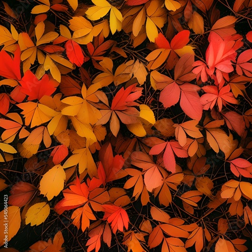 Red and Brown Leaves 