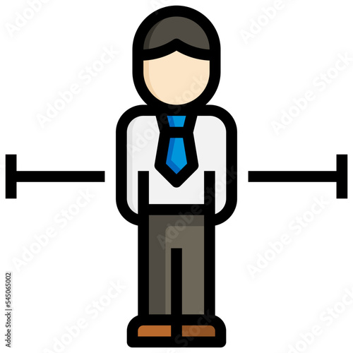 social distancing line icon,linear,outline,graphic,illustration