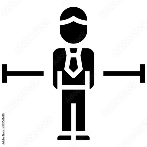 social distancing glyph icon,linear,outline,graphic,illustration