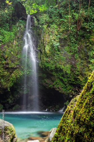 Scenic Waterfall Landscape in deep forest