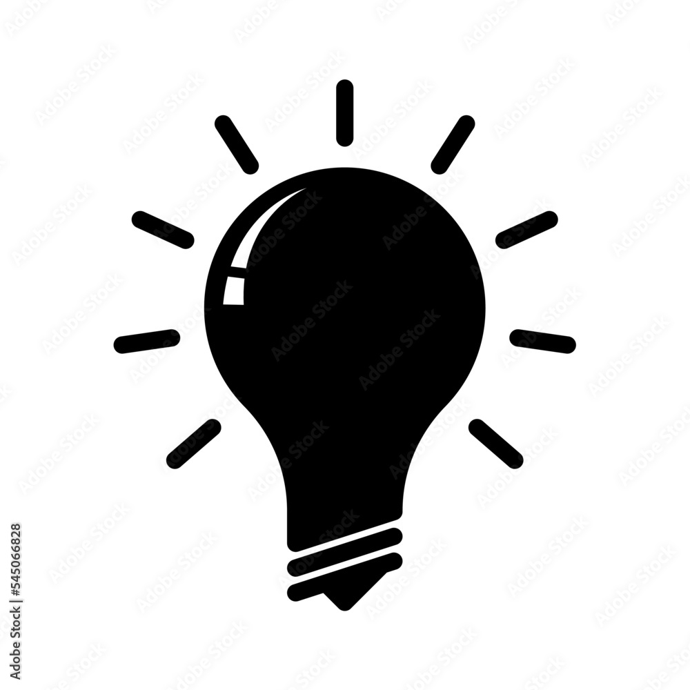 bulb lamp icon vector logo template bulb lamp icon vector logo template