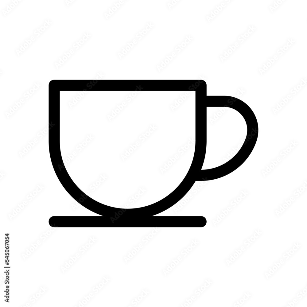 coffee cup icon in trendy flat design coffee cup icon in trendy flat design